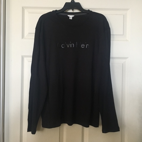 calvin klein men's long sleeve shirts